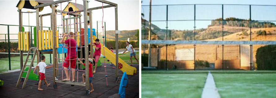 parque infantil, padel